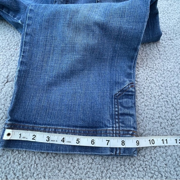 Eddie Bauer Capri Jeans Womens 14‎ Med Wash Blue Vintage 2009 Comfort plus size - Picture 10 of 16